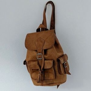 Moroccan leather backpack